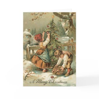 Vintage Christmas Card - Very sweet card