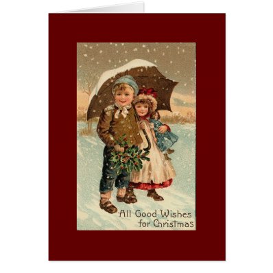 Vintage, Christmas Cards