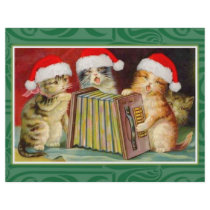 Vintage Christmas Cats flyers