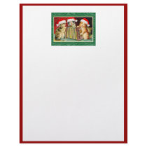 Vintage Christmas Cats letterhead