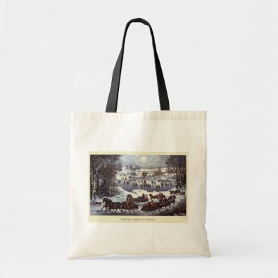 Vintage Christmas; Central Park in Winter bags