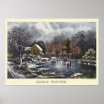 Vintage Christmas; Early Winter Poster