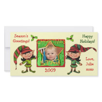 Vintage Christmas Elves Photo Card photo cards by jamiecreates1 Vintage Christmas Elves Photo Card photo cards