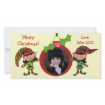 Vintage Christmas Elves Photo Card photo cards