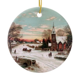 Vintage Christmas Eve Ornament