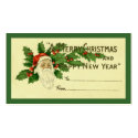 Vintage Christmas Gift Tag business cards by lkranieri Vintage Christmas Gift Tag business cards