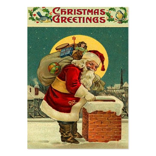 Vintage Christmas Gift Tags Business Card Templates