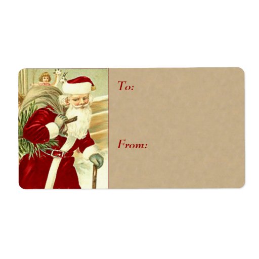 vintage christmas gift tags large label zazzle vintage christmas gift tags large label zazzle
