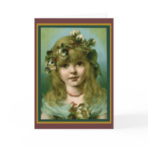 Vintage Christmas Girl cards