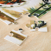 Vintage Christmas Girl Jigsaw Puzzles