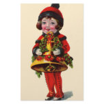 Vintage Christmas Girl Stationery Design