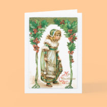 Vintage Christmas Greetings Card
