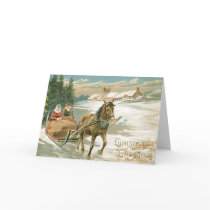 Vintage Christmas Greetings Card by HDKingsbury Vintage Christmas Greetings Card