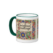 Vintage Christmas Greetings mug