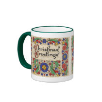 Vintage Christmas Greetings mugs