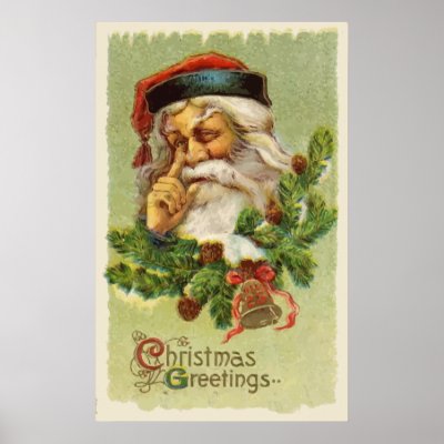 Vintage Christmas Greetings posters