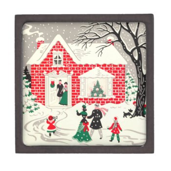 Vintage Christmas Greetings Premium Gift Box planetjillgiftbox