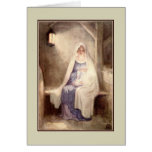 Vintage Christmas Jesus and Mary Card