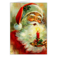Vintage Christmas ~ Jolly Santa Card