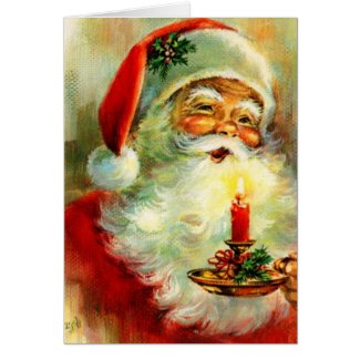 Vintage Christmas ~ Jolly Santa Card