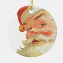 Vintage Christmas, Jolly Santa Claus with a Secret Christmas Tree Ornament