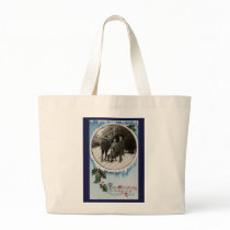 Vintage Christmas Jumbo Tote bags by Vintage_Gifts Vintage Christmas Jumbo Tote bags