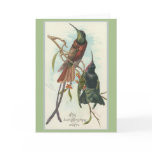 Vintage Christmas King Humming Birds