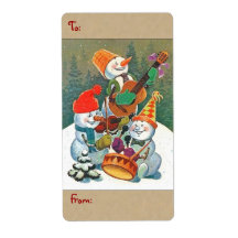 Vintage Christmas Labels for Gifts