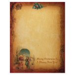 Vintage Christmas Letter Paper letterhead