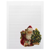 Vintage Christmas Lined Letterhead Stationery by Vintage_Gifts Vintage Christmas Lined Letterhead Stationery