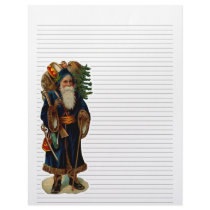 Vintage Christmas Lined Letterhead Stationery