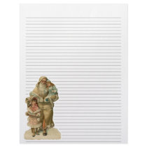 Vintage Christmas Lined Letterhead Stationery