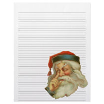Vintage Christmas Lined Letterhead Stationery
