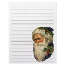 Vintage Christmas Lined Letterhead Stationery