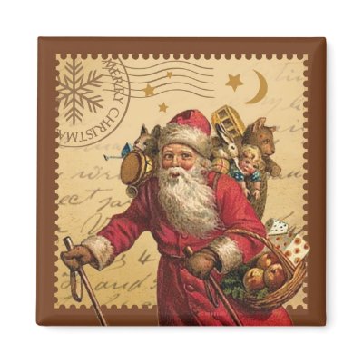 Vintage Christmas magnets