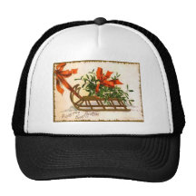 Vintage Christmas Mesh Hats