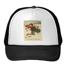 Vintage Christmas Mesh Hats