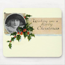 Vintage Christmas Mousepad by Vintage_Gifts Vintage Christmas Mousepad