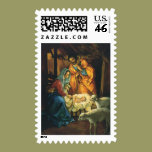Vintage Christmas Nativity, Baby Jesus in Manger stamps