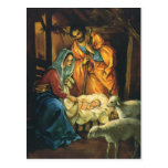 Vintage Christmas Nativity, Baby Jesus in Manger Postcards