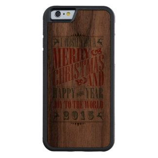 Vintage Christmas & NewYear iPhone 6 Case Carved® Walnut iPhone 6 Bumper Case