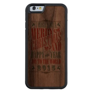 Vintage Christmas & NewYear iPhone 6 Case Carved® Walnut iPhone 6 Bumper Case