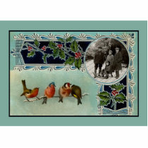 Vintage Christmas Photo Sculpture Magnet photo sculptures