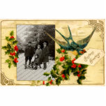 Vintage Christmas Photo Sculpture Ornament