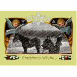 Vintage Christmas Photo Sculpture Ornament