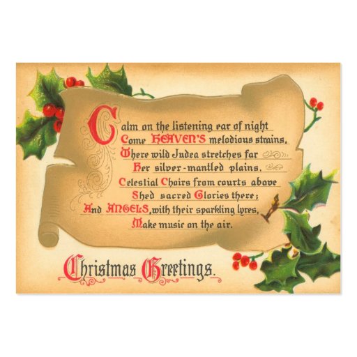 vintage christmas poem gift tags large business cards vintage christmas poem gift tags large business cards