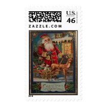 Vintage Christmas Postage Stamp
