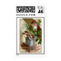 Vintage Christmas Postage Stamp