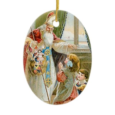 Vintage Christmas Saint Nicholas ornaments