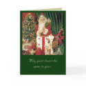 Vintage Christmas Santa Greeting Card by MzLisaMichelle Vintage Christmas Santa Greeting Card